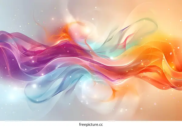 Wavy colorful abstract background