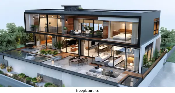 Modern Minimalist Home of the Future