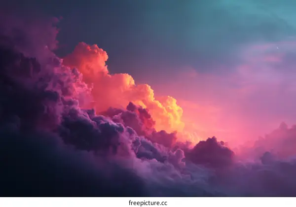Stunning Colorful Cloudscape at Sunset