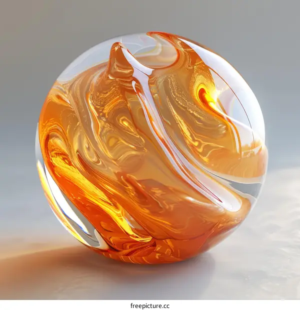 Amber Glass Ball
