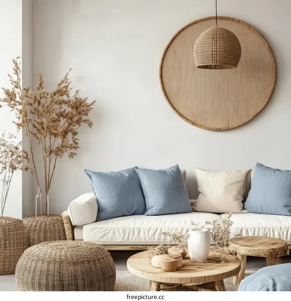 Bohemian Living Room Interior Design