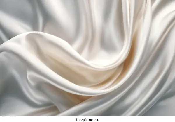 Elegant Creamy Silk Fabric Texture