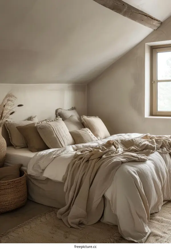 Neutral Bedroom Decor with Scandinavian Vibes