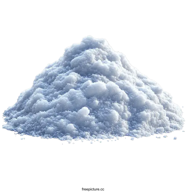 [Transparent Background PNG]Pile of Simulated Snow