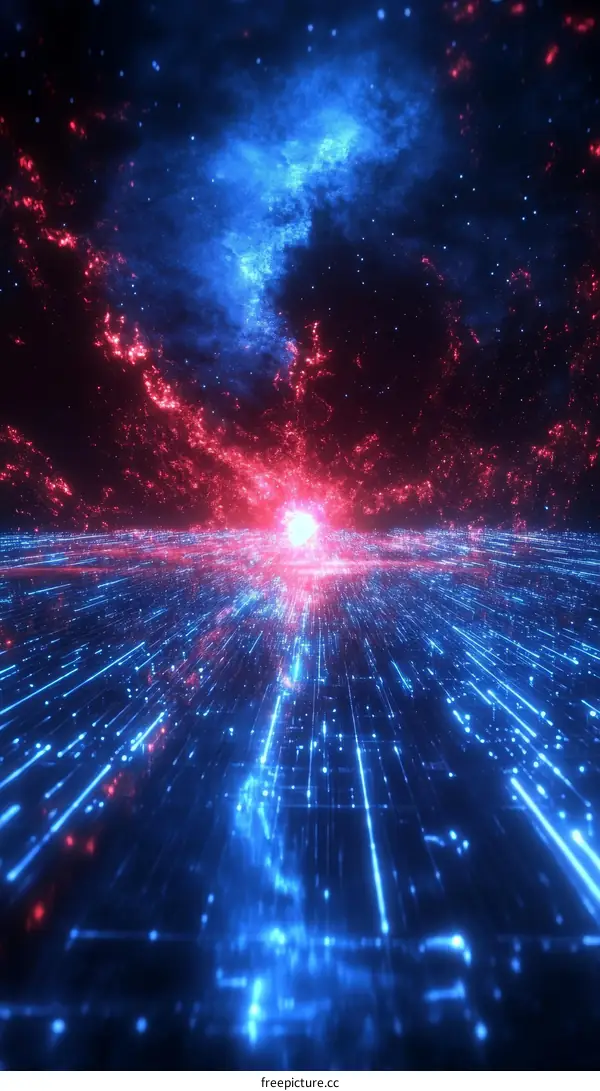 Abstract Digital Space Nebula