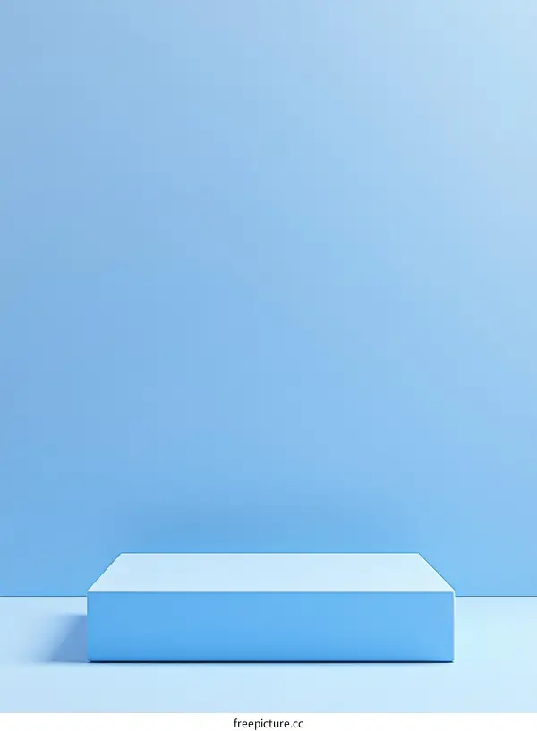 Simple Blue Minimalist Product Display