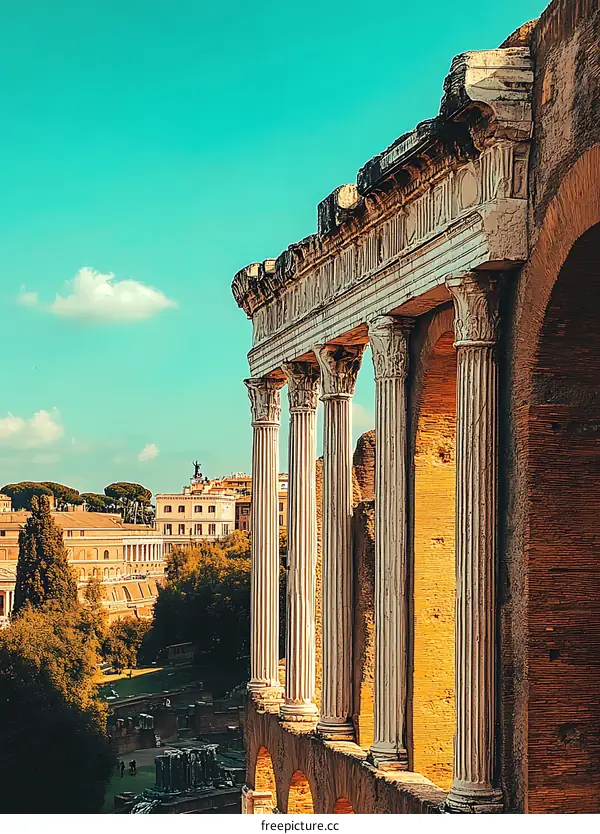 Ancient Roman Architecture Columns and Arches