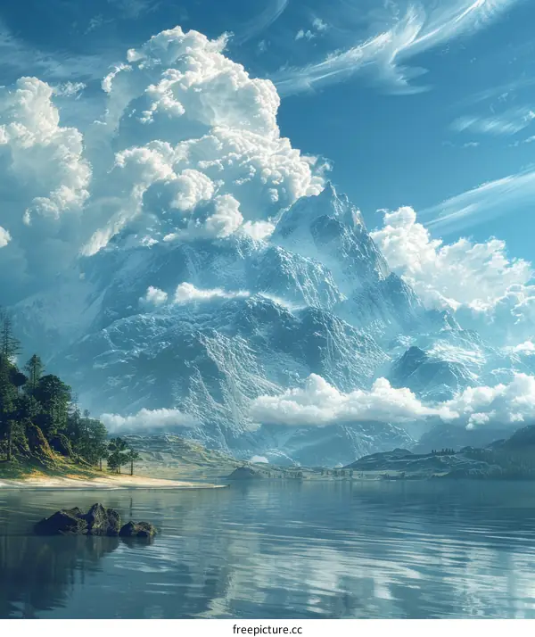 Majestic Mountains Cloudscape