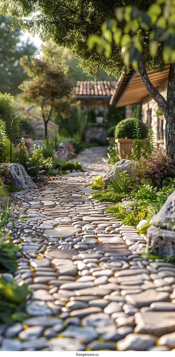 Cobblestone path