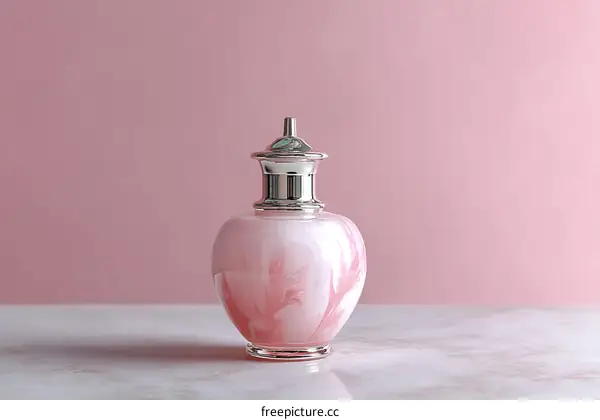 Elegant Pink Perfume Bottle Display
