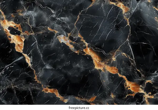 Black and gold marble texture background