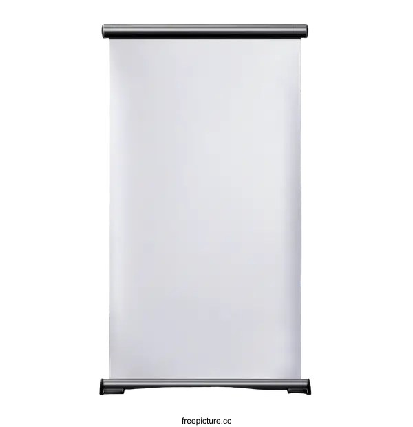 [Transparent Background PNG]Blank Roll Up Banner Mockup