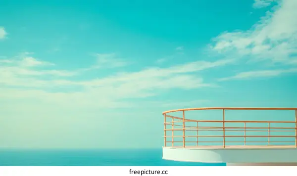 Tranquil Balcony with Pastel Sky