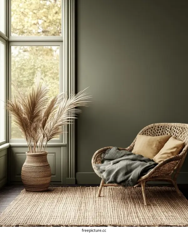 Cozy Corner Living Room Illustration