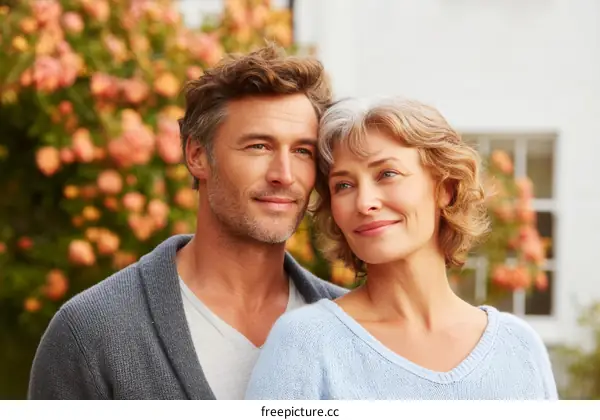 Couple Close Up Outdoor Portrait