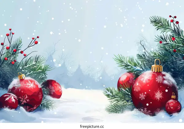 Sparkle Christmas Decor with Snowflake and Bauble