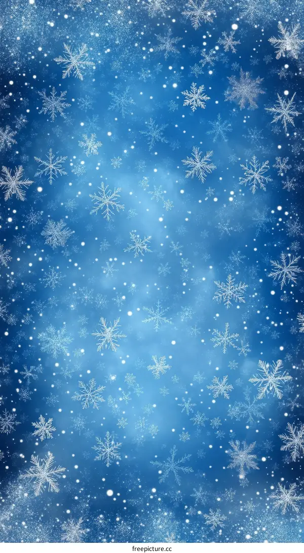 Winter Snowflakes Background Illustration