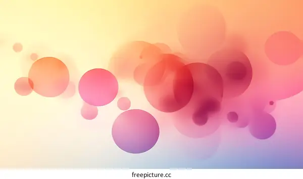 Abstract Colorful Circles Background Design