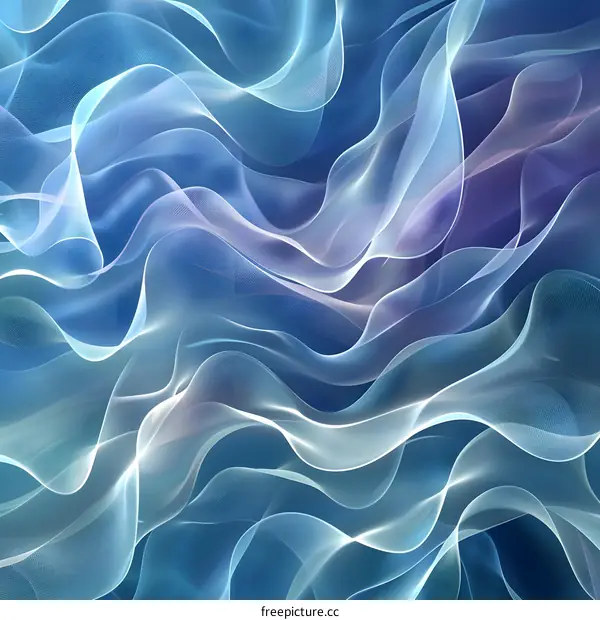 Blue and purple abstract waves