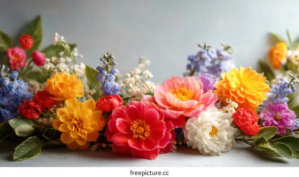 Colorful Floral Arrangement Display