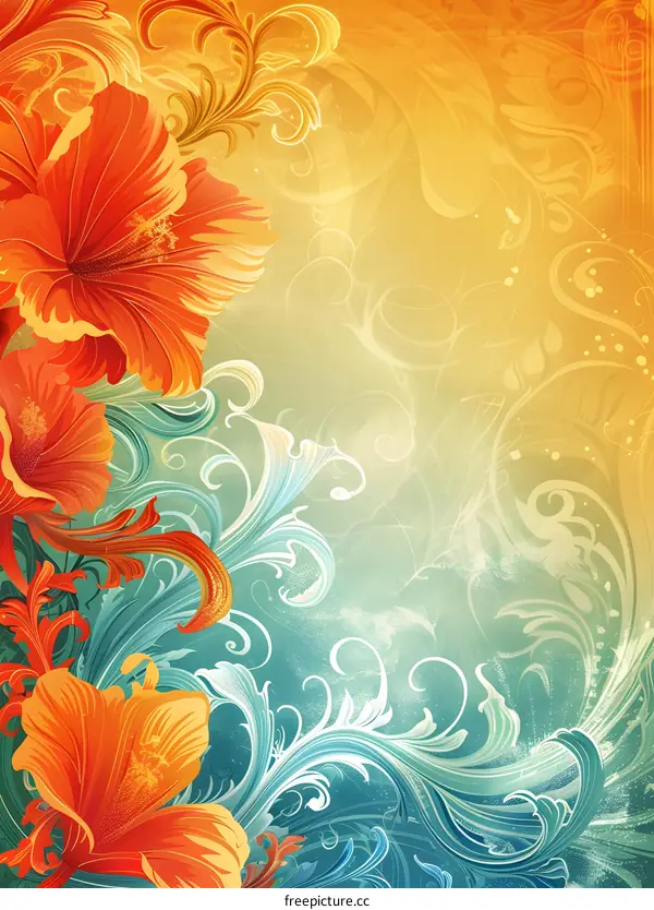 Hand-painted flower illustrations