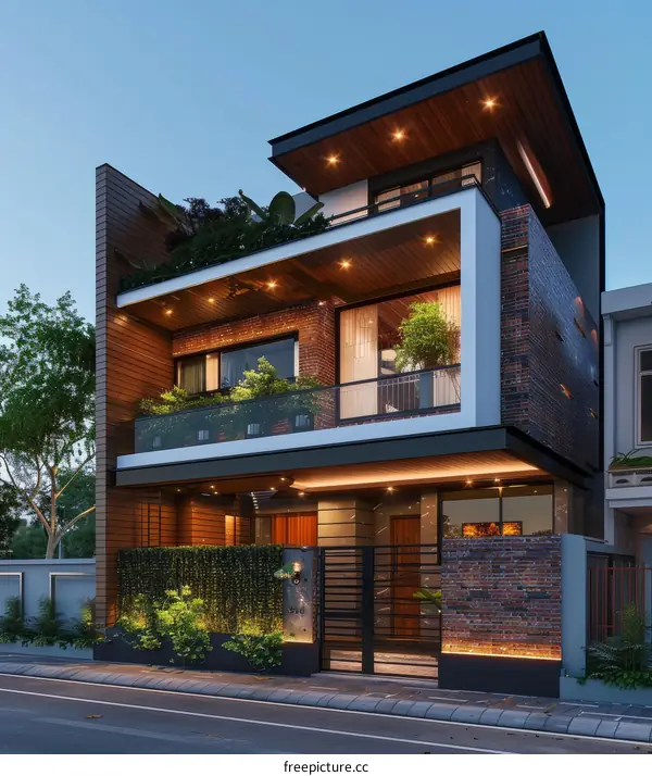 Modern Architectural Design Exterior Front View