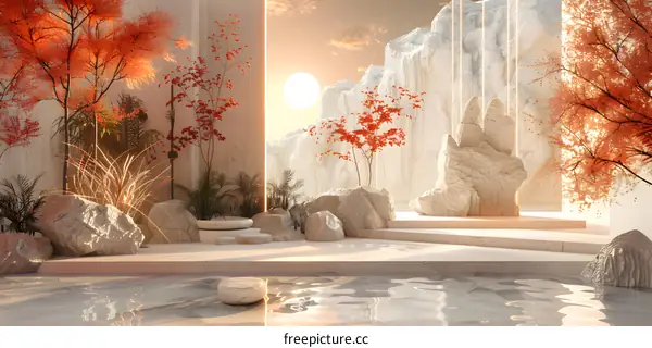 Japanese Courtyard Landscape Design