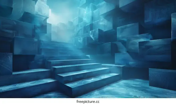 Blue Ice Stairway to Heaven: A Futuristic Architecture