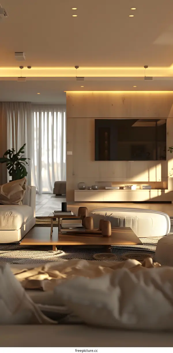 A living room in IKEA style