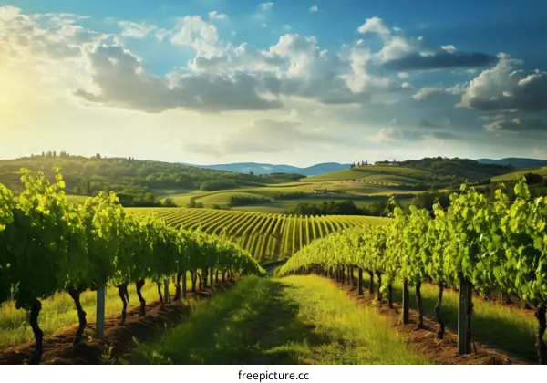 Vineyard in Tuscany, Italy