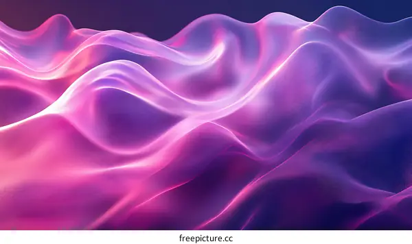 Abstract Colorful Flowing Liquid Waves