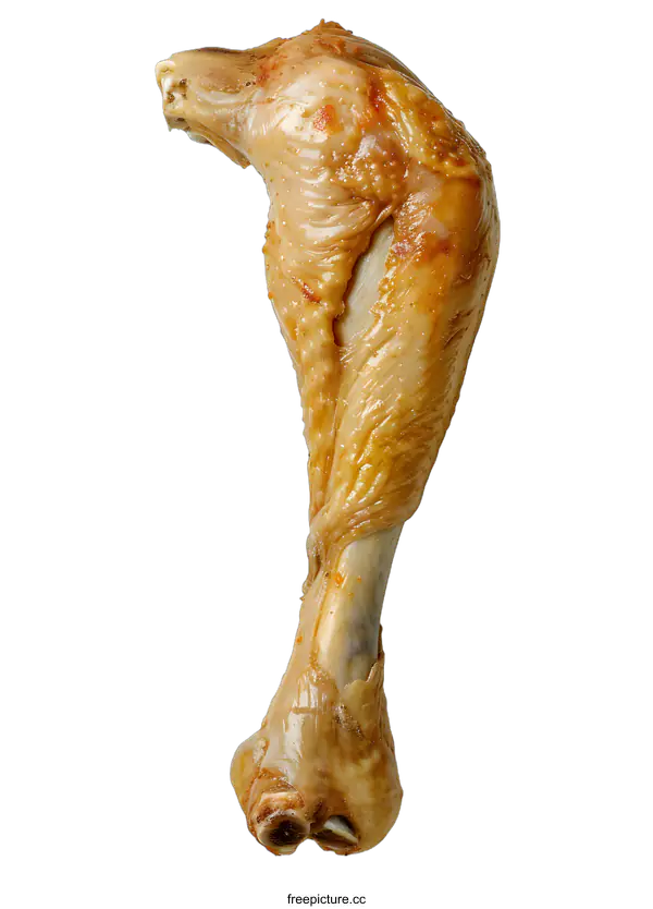 [Transparent Background PNG]Roasted Turkey Drumstick on White Background