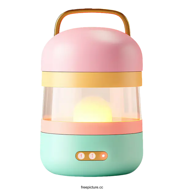 [Transparent Background PNG]Colorful Creative Cute Table Lamp Design