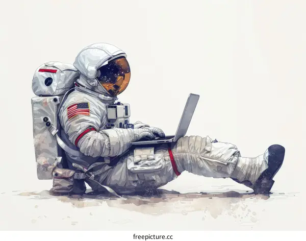 Astronauts on the Surface of the Moon