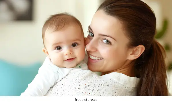 Loving Mother and Baby Bonding