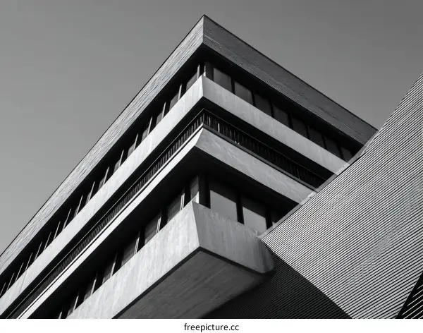 Modern Architecture Building Exterior Detail