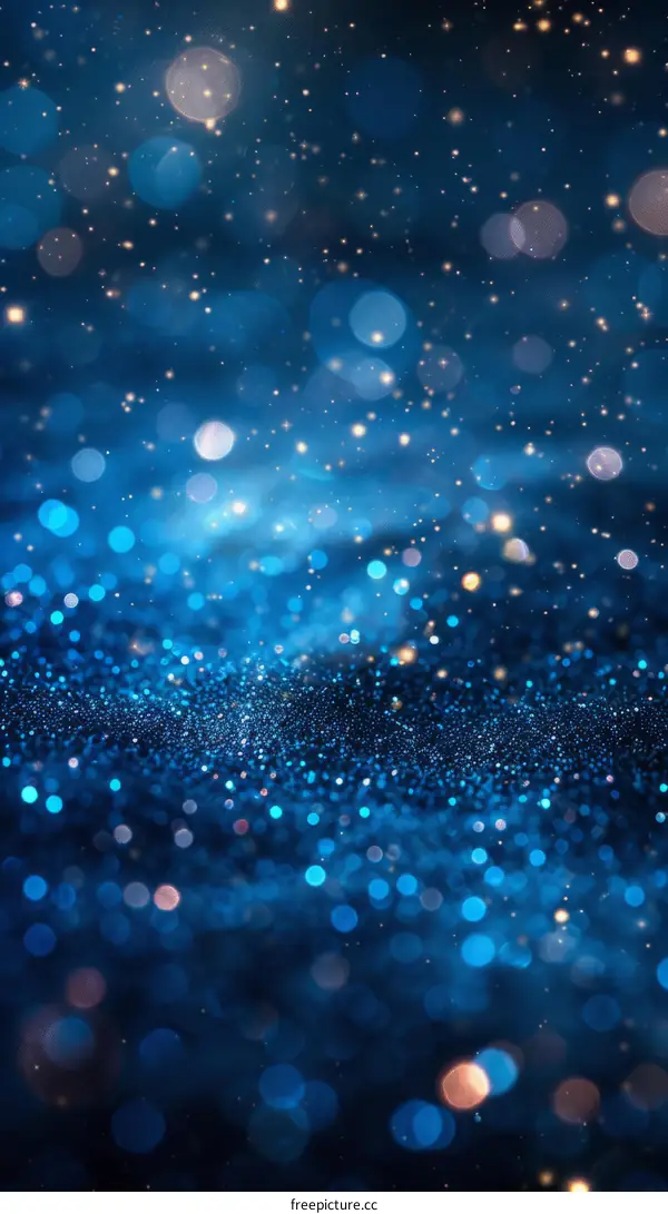 Sparkling Blue Glitter Texture Background