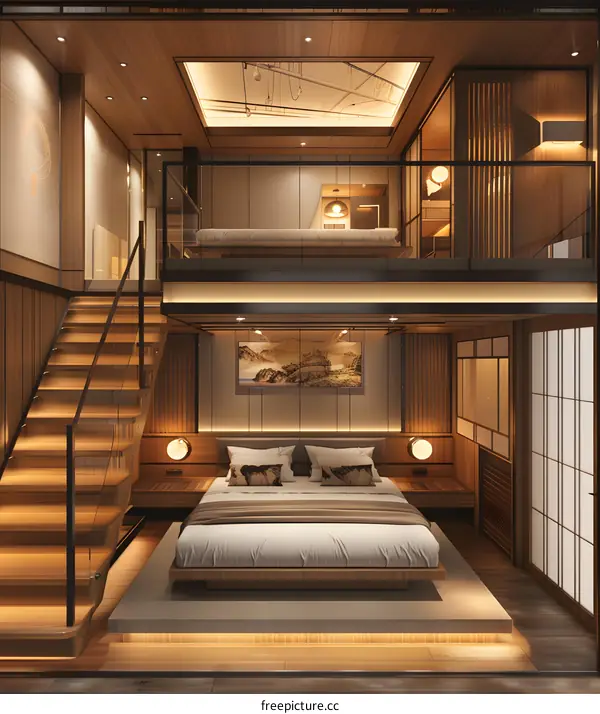 Japanese-style duplex apartment