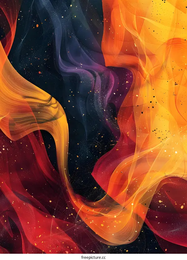 Colorful abstract art painting