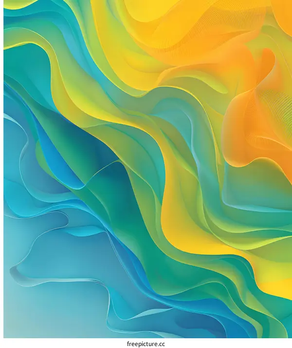 Abstract Colorful Wave Pattern Background