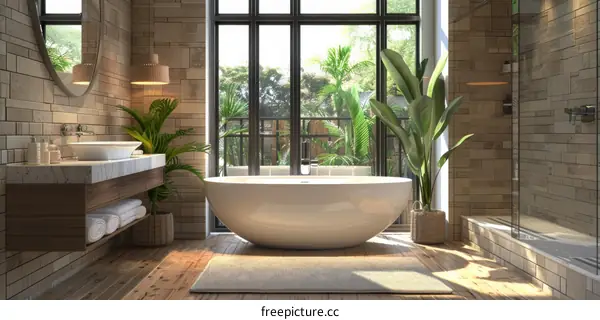 Modern Luxurious Bathroom Interior Design