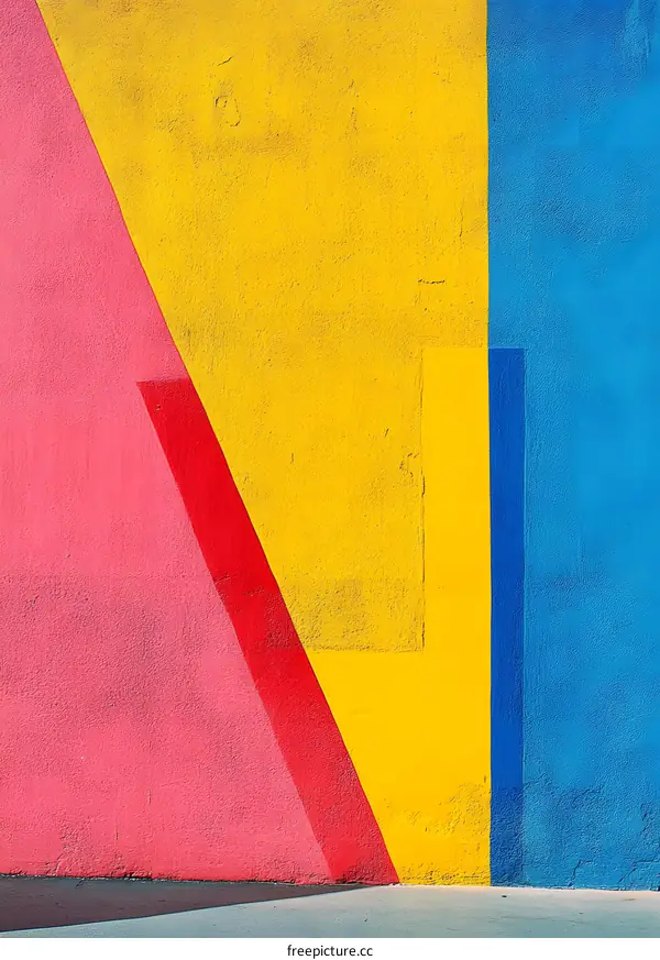 Abstract Colorful Wall Art with Geometric Shapes