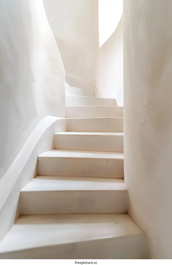 White Stairs in a Modern Interior Design