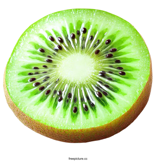 [Transparent Background PNG]Close Up Kiwi Slice Close Up