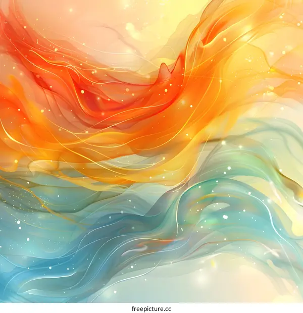 Colorful silk under暈background