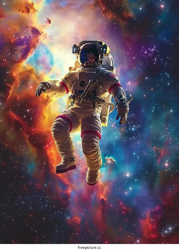 Astronaut Floating in Space