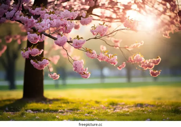 Springtime Blossoms in Full Bloom