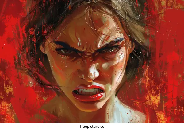 Portrait of an Angry Woman