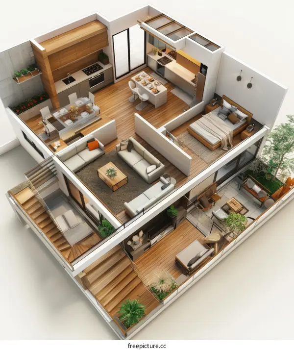 Modern Apartment Floor Plan Design