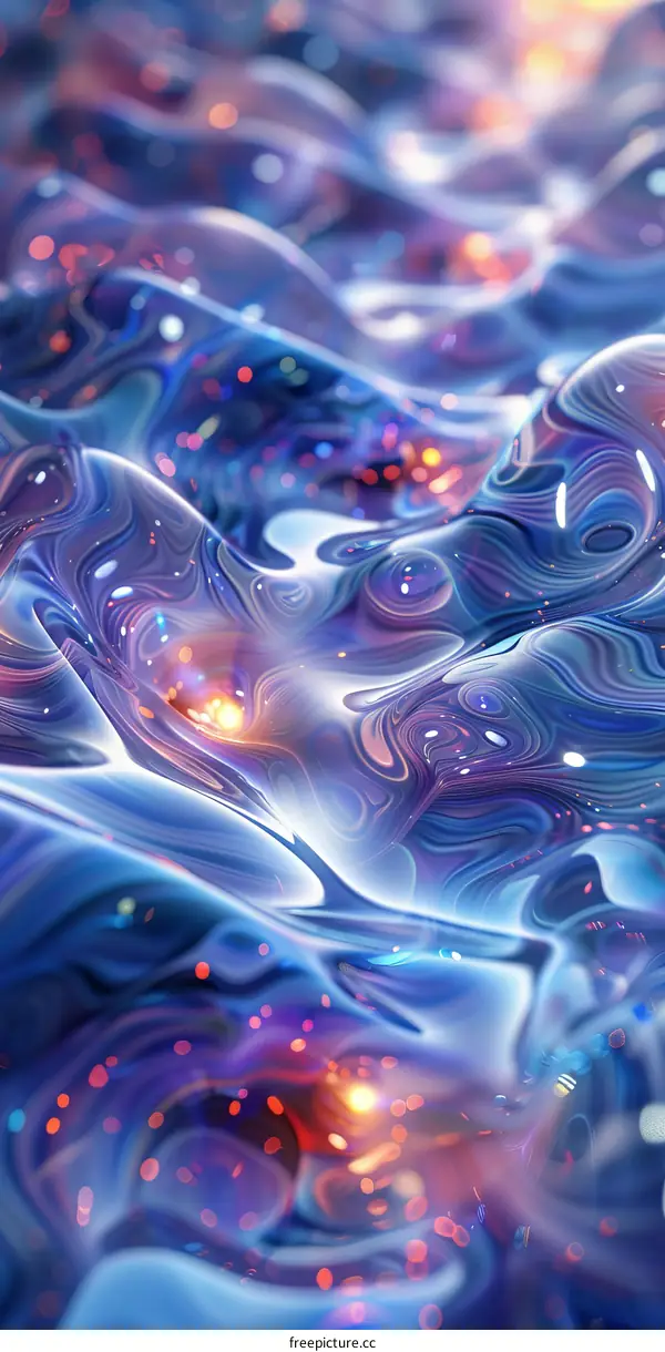 Abstract Liquid Flowing Texture Art